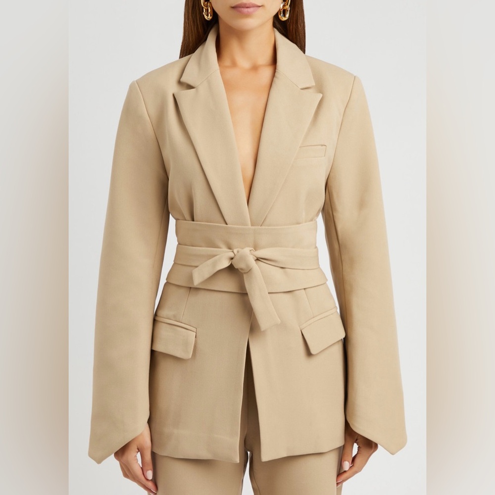 Odd Muse Blazer with Tie Belt